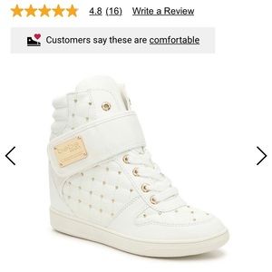 bebe cadyna wedge sneaker
